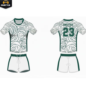 Conjunto de Rugby Personalizado de Alta Calidad, Camiseta y Pantalones Cortos |   Sublimación de Poliéster Transpirable |   Patrón 3D Antibacteriano de Secado Rápido |   Ropa de Club - Product Image 4