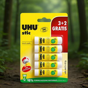 Juego de Barras de Pegamento Uhu Bostik 5x8.2g (41g Total) Blanco No Tóxico Pegamento Frío Modelo 0797298 - Product Image 3