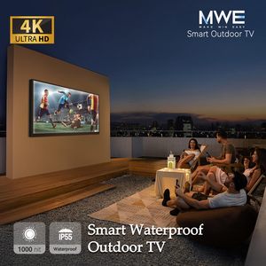 Televisor LED Inteligente para Exteriores de 55 Pulgadas, Resistente a la Intemperie, 1500Nit Ultra Brillante, 4K UHD, Control por Voz, para Terraza, RV, Patio Trasero, Junto a la Piscina - Product Image 3