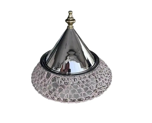 Casserole en laiton poli en forme de dôme, résistante à la chaleur, ustensile de cuisine arabe moderne pour servir et dîner - Product Image 5