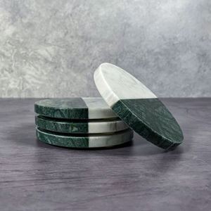 Ensemble de 4 sous-verres en résine de conception standard fabriquée à la main pour la décoration de table de dîner de restaurants et d'hôtels plats - Product Image 6