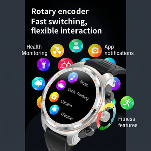 Montre connectée Sower avec écran tactile AMOLED de 1,53 pouce, moniteur de fréquence cardiaque et de sommeil, étanche IP67, avec écouteurs Bluetooth et lecteur de musique - Product Image 6
