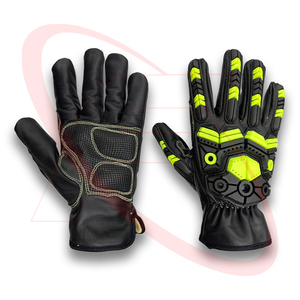 Gants de mécanicien de protection contre les chocs en cuir de vachette de qualité supérieure Keystone Thumb Design TPR Gants de sécurité anti-impact - Product Image 1