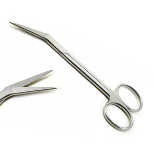 Haute qualité en acier inoxydable manuel Iris angulaire gomme ciseaux Suture de tissus dissection outils ophtalmiques dentaires chirurgicaux - Product Image 1