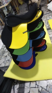 Sillín de resistencia de caballo sintético de estado cómodo, árbol de plástico irrompible, herrajes niquelados, ecuestre inglés, todo - Product Image 6