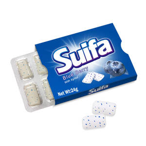 20+ Pilihan Rasa Kemasan Blister Bentuk Permen Karet Alami Halal 100% Xylitol Bebas Gula Permen Karet - Product Image 4