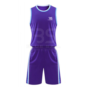 Ensemble d'uniformes de basket-ball personnalisés Tissu confortable à séchage rapide avec marque brodée de l'équipe Uniforme personnalisé de basket-ball d'équipe - Product Image 1