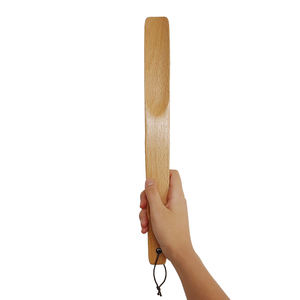 Calzador de Madera al por Mayor con Mango Largo, Reutilizable, Ayuda para Calzarse en el Hogar, Hecho de Bambú, Cuero, Plástico y Latón - Product Image 5