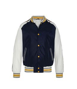 Vestes d'Université Vintage Design Personnalisé Vêtements d'Équipe en Satin Respirants avec Patch Brodé Logo XL Retro Basketball Letterman Jacket - Product Image 4