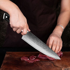 Couteau de chef de cuisine Damas de qualité supérieure personnalisé en gros OEM ODM Manche en plastique en acier inoxydable japonais à haute teneur en carbone - Product Image 5