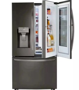 Refrigerador con Puerta Francesa, Puerta Inteligente, Congelador de Doble Temperatura de Profundidad Media, Dispensador Externo de Agua y Hielo para la Familia - Product Image 1