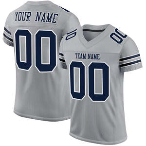 Camiseta de fútbol americano de alta calidad para hombre, camiseta de malla personalizable con número bordado, diseño cuadrado transpirable de talla grande - Product Image 5