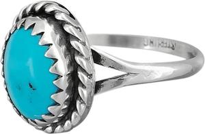 925 Sterling Silver Boho Ring Turquoise Handmade Simple Design Ovale Forme Ensemble avec Ambre Cristal Gemme Fine Jewelry - Product Image 5