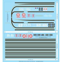 Lettres et chiffres de haute qualité Style Clarendon décalcomanies tailles HO 1/87 autocollants adhésifs modèle imprimé personnalisé décoration ferroviaire