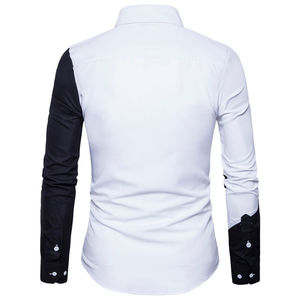 Camisas de Vestir Casuales de Otoño Personalizadas de Alta Calidad, Transpirables, de Secado Rápido, de Algodón y Elastano para Hombre, Servicio OEM Personalizado - Product Image 2