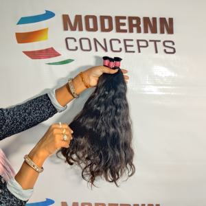 Vente en gros d'extensions de cheveux Remy vierges ondulées, Style Super Wave, Paquets originaux à double trame avec cheveux indiens vietnamiens - Product Image 2