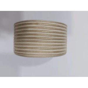 ขอบผ้าลูกไม้ปอกระเจา ขอบลูกไม้ปอกระเจา ความต้านทานแรงดึงสูง ขอบลูกไม้ปอกระเจาสีเบจลายทาง ขอบลูกไม้ปอกระเจาแบบปรับแต่งได้ - Product Image 1