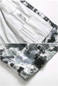 Veste en jean de haute qualité de couleur unie pour hommes, surdimensionnée, décontractée, streetwear d'hiver, manteau en jean respirant, vintage, logo personnalisé OEM - Product Image 3