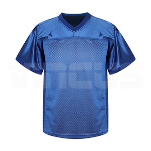 Venta al por mayor de encargo de malla sublimada Rugby fútbol Jersey DTF impreso fútbol americano desgaste cuadrado práctica Jersey con logotipo - Product Image 3