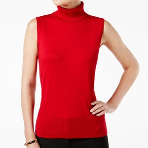 เสื้อกันหนาวสตรีแขนกุดคอเต่า,สินค้ามาใหม่ปี2022แฟชั่นฤดูหนาว - Product Image 3