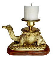 Laiton chameau artisanat Figurine décorative Antique Artware décor à la maison Animal Statue chameau en laiton massif finition polie