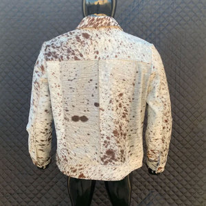 Chaqueta de cuero de vaca de primera calidad de Material sólido más vendida Chaqueta de cuero de vaca con logotipo personalizado bordado - Product Image 2
