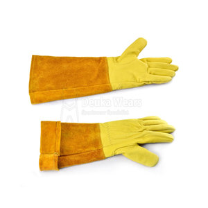 Guantes de trabajo de manga larga con logotipo personalizado OEM/ODM, guantes de cuero de alta calidad personalizados con triple argón para construcción - Product Image 3