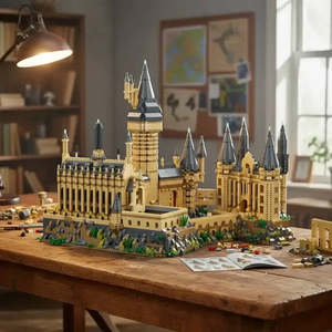 For Lego Modern Mog Chteau De Poudlard Construction Toy ABS <b>Plastic</b> <b>Blocks</b> DIY Electronic Educational Architecture Model Set - Product Image 2