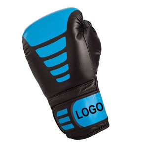 Guantes de boxeo de cuero de vaca genuina hechos a medida Muay Thai impresos personalizados para uso al aire libre transpirables con el mejor OEM - Product Image 2