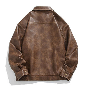 Venta al por mayor de chaquetas de cuero personalizado OEM Proveedor de alta calidad de cuero de vaca genuino motociclista prendas de vestir exteriores Hombres Mujeres Streetwear - Product Image 5