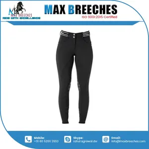 Culotte équestre en nylon à forte demande avec patch au genou en silicone Protège-tibia de sport pour hommes/femmes Fabricant indien exportateur - Product Image 3