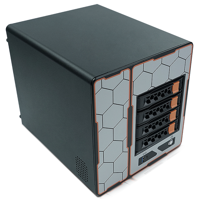 4-Bay NAS Network Attached Storage Server B250 Model USB Interface Stock SSD CPU Motherboard