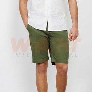 Short pour homme en coton extensible de haute qualité Confortable et élégant Respirant High Street Style Solid Pattern OEM Service disponible - Product Image 4