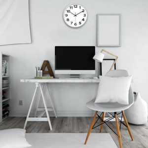 Horloge murale ronde à contraste élevé facile à lire pour les utilisateurs basse vision Mode 1 accessoire de produit audio - Product Image 2