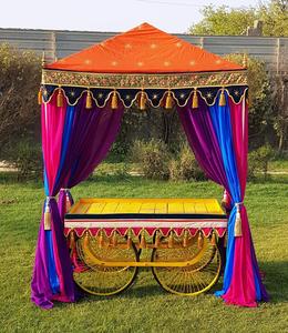 Decoración Mehndi Moderna y Duradera para Exteriores, Stand para Bodas Rehdi con Madera Tratada y Metal, Tamaño Personalizado para Eventos con Temática Árabe - Product Image 2
