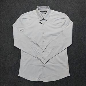 เสื้อเชิ้ตทางการแขนยาวสำหรับผู้ชายผ้าฝ้ายผสมสีดีไซน์เฉพาะ100% พอดีตัวในราคาสมเหตุสมผลตรงจากบังคลาเทศ - Product Image 2
