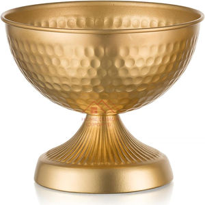 Juego de 2 Cuencos de Metal con Acabado Antiguo de Latón, Cuenco Decorativo para Mesa de Boda, Cuenco de Metal Hecho a Mano - Product Image 6