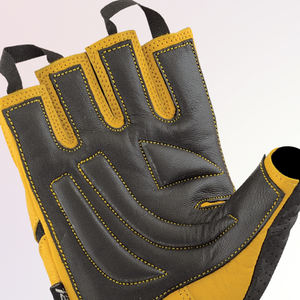 Gants en cuir respirants personnalisés par OEM pour des hommes et des femmes d'entraînement de forme physique de forme physique de gymnase en gros - Product Image 3