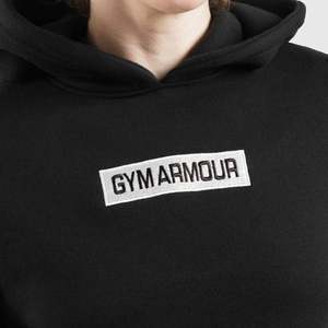 Sweat à capuche surdimensionné Blade Ultra en tissu tricoté respirant noir pour la saison d'automne - Product Image 6