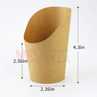 Boîte à frites robuste de qualité supérieure faite sur mesure avec impression de gaufrage Portable et légère pour servir des croustilles