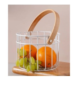 Panier à fruits design incurvé à la main avec finition en poudre noire, produit tendance en vente chaude, panier à fruits alimentaire - Product Image 5