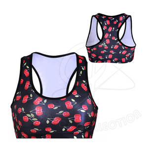Soutien-gorge de sport pour femme en coton de marque Taille personnalisable Sublimation Soutien-gorge d'entraînement et de fitness Yoga - Product Image 1