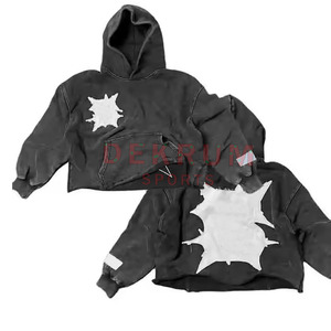 Sudaderas con Capucha de Moda Urbana con Bordado Desgastado de Diseño Personalizado, las Mejores del 2026, Venta al por Mayor de Sudaderas de Invierno a la Moda - Product Image 3