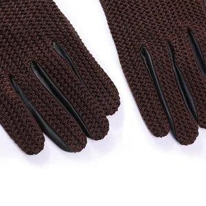 Gants en cuir pour la conduite hivernale, gants de moto rembourrés épais pour une protection chaude des mains et des bras - Product Image 4