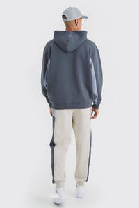 Conjunto Deportivo de 2 Piezas Unisex con Logotipo Personalizado del Fabricante OEM, Transpirable, 100% Algodón, Sudadera con Capucha y Pantalones Deportivos, Ropa Urbana de Contraste para Invierno - Product Image 6