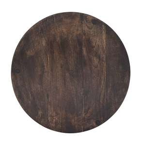 Placa de cargador de madera Diseño simple redondo Hecho a mano Color natural Plato de vajilla Placa de cargador de madera Venta más vendida - Product Image 1