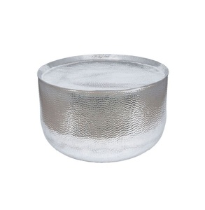 Hot Sale 2025 Center <b>Table</b> <b>Silver</b> Color Round Shape Attractive Design Modern Style Hammered <b>Coffee</b> <b>Table</b> for Hotel Decoration - Product Image 4