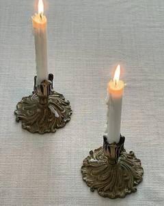 Support de bougie en laiton et aluminium fait main, élégance intemporelle, finition haut de gamme, style porte-bougie, décoration d'intérieur haut de gamme - Product Image 3