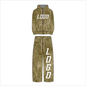 Conjuntos Deportivos Personalizados con Logotipo, 100% Algodón Grueso de 400-450 g/m², Lavado Ácido, Últimos Diseños, Alta Calidad, Unisex - Product Image 2