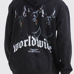 Sudadera con capucha con logotipo personalizado Ropa de moda Hombres Pullover Puff Sudaderas con capucha impresas - Product Image 5